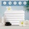 HOMEXCEL Microfiber Washcloths Towel Pack of 24 12 x 12 Highly Absorbent and Soft Face Towels Wash Cloths for Bathroom Gym Hotel and Spa Fast Drying MultiPurpose Cleaning Cloth White