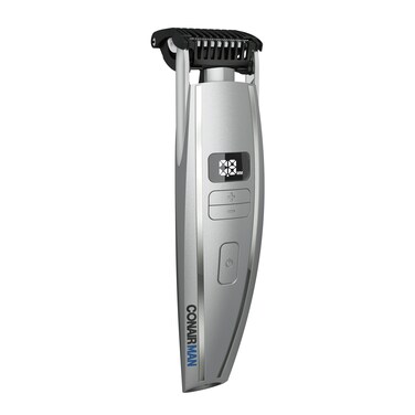 ConairMAN Beard Trimmer for Men for Face and Mustache WetDry Beard and Stubble Trimmer Flex Contouring Head with 15 Precise Settings and Premium