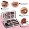 Exquisite Eyebrow Kit  8 in 1  Eyebrow Tweezer Kit 4 PCs  Eyebrow Shaping Kit  Multipurpose Eyebrow Grooming kit  Eyebrow Razor Eyebrow Brush and Comb Pencil Eyebrow Scissors in Padded Case