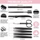 Exquisite Eyebrow Kit  8 in 1  Eyebrow Tweezer Kit 4 PCs  Eyebrow Shaping Kit  Multipurpose Eyebrow Grooming kit  Eyebrow Razor Eyebrow Brush and Comb Pencil Eyebrow Scissors in Padded Case