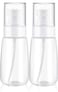 Spray Water Bottle Hair Mister Fine Mist Stylist Sprayers 360 Empty Small Misting Spritzer Perfume Atomizer with Pump Clear Containers 2PCS2oz