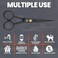 Beard Scissors for Men A Complete Set of Grooming Scissors Men 1 Mustache Comb  1 Beard Grooming Comb in a Carrying Pouch Perfect Mustache Scissors Mens Facial Hair Scissors