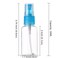 SINIDE Spray Bottles 30 ml1 oz 4 Pack Clear Empty Fine Mist Plastic Mini Travel Bottle Set Portable Refillable Makeup Sprayer Containers for Perfume Liquids Aromatherapy Small Size