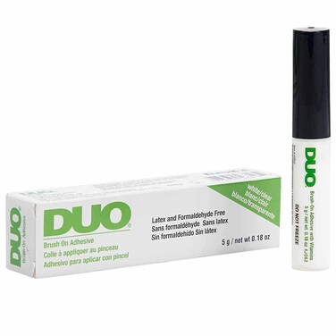 Duo BrushOn Strip Lash Adhesive Clear with Vitamins A C  E Clear 018 oz 1Pack