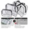 3Pcs Crystal Clear PVC Travel Toiletry Bag Kit for Women Men Waterproof Vinyl Organizer Makeup Bags with Zipper Handle Straps Cosmetic Bag Pouch Carry on Airport Airline Compliant Bag Handbag
