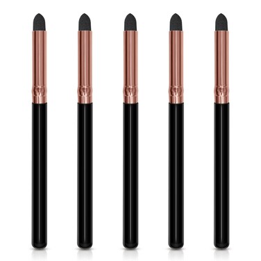 Eyeliner Smudge Brush Pointed Pencil Stick Set5Pcs Professional Sponge Blending Makeup Tool for Eyeshadow Eyebrow Reusable Tip Applicator
