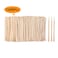 1200 Pack Wooden Waxing Sticks Wax Spatulas Sticks Small Wax Applicator Sticks Wood Craft Sticks Spatulas Applicator for Hair Eyebrow Nose Removal Without Handle