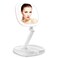 Makeup Mirror with Lights and Magnification 1X8X Travel Lighted Makeup Mirror Lighted Folding Travel Mirror with Adjustable Height Double Sided Magnifying Travel Mirror with Light
