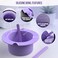 Tress Wellness Wax Warmer Silicone Liner Purple  Easy to Clean Silicone Wax Warmer Bowls with 2x Silicone Spatulas Compatible with 16oz Electric Waxing Kit  Silicone Wax Pot melting Wax Bowl