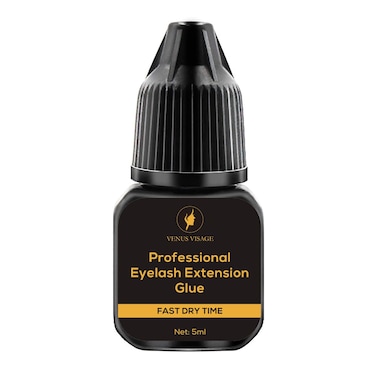 VENUS VISAGE Eyelash Glue for Professional Lash Extensions 1 2 Sec Dry Time  6 7 Weeks Bonding Extra Black  strong Latex free Lash Adhesive 5ml016 Fl Oz Pack of 1