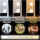 Vanity Mirror with LightsLighted Vanity Mirror with 9 Dimmable Bulbs for Dressing Room  Bedroom 3 Color Lighting Modes Detachable 10x Magnification 360Ratation