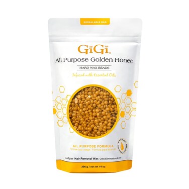 GiGi Hard Wax Beads Golden Honee All Purpose Hair Removal Wax no strip needed 14 oz
