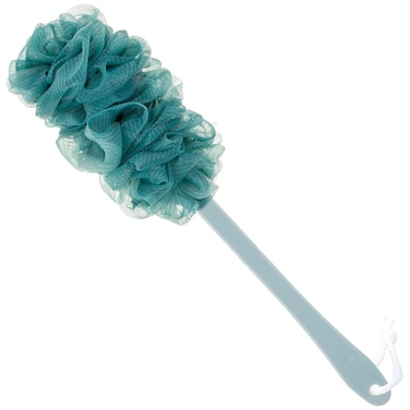 Back Scrubber for Shower Loofah Long Handle Bath Body Brush Soft Nylon Mesh Sponge On a Stick for Shower Men Women Kids Elderly Exfoliating Scrub Cleaning Luffa for All Kinds of SkinBlue