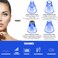 Blackhead Remover Pore Vacuum Face Suction Pore Cleaner 5 Suction Power Electric Blackhead Suction Remover Extractor Tool 4 Probes for Women  Men Blue