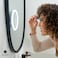 10X Magnifying Mirror with LED Light and 3 Strong Suction Cups Compact Lighted Makeup Mirror 4 AAA Battery Operated