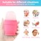 2 Packs Face and Body Ice Roller Silicone Ice Cube for Puffiness Pain Relief Cold Therapy Ice Cup Molds Massage Tool