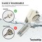 SwissklipHuman Power Nose Hair Trimmer for Men I Manual Nose Hair Trimmer for Women I Stainless Steel Nose Hair Remover for Men  Women I Easy to Use Ear Hair Trimmer I Keep Your Nose Neat and Clean