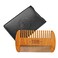 Wooden Beard Comb  Case Dual Action Fine  Coarse Teeth Perfect for use with Balms and Oils Top Pocket Comb for Beards  Mustaches by Viking Revolution