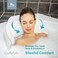 Bath Pillow Bathtub Pillow Back Neck Support Pillow Spa Cushion for Tub Relaxing Headrest Bath Pillow Portable Washable Bathtub Accessories with 3D Air Mesh Thick Soft Bath Pillow