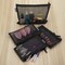 HRX PackageNylon Mesh Cosmetic Zipper Bags 6PCS Black Makeup Pouches Travel Organizer Case for Purse Diaper Bag A5 x 3pcs A6 x 3pcs