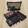 HRX PackageNylon Mesh Cosmetic Zipper Bags 6PCS Black Makeup Pouches Travel Organizer Case for Purse Diaper Bag A5 x 3pcs A6 x 3pcs