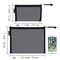 HRX PackageNylon Mesh Cosmetic Zipper Bags 6PCS Black Makeup Pouches Travel Organizer Case for Purse Diaper Bag A5 x 3pcs A6 x 3pcs