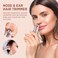 Facial  Nose Hair Remover Women 2 in 1 Painless Electric Face Shaver and Nose Trimmer  Rechargeable Hair Removal Tool for Face Nose Ear Peach Fuzz Lips Chin