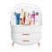 MASSYEgg ShapeOval Makeup Storage Box Countertop Portable Vanity Cosmetics Organizer Preppy