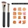 Makeup Brushes DPOLLA Pro Foundation Brush and Flawless Concealer Brush Perfect for Any Look Premium Luxe Hair Contour Brush Perfect for Blending LiquidBuffingCreamSculptingMineral Makeup