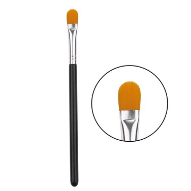 Extra flat round brush eyebrow concealer brushconcealer brushflat makeup brushBrow BrushesE32