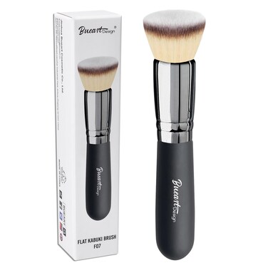 Bueart DesignFlat Top Buffing Foundation makeup Brush ULTRA SOFT DENSE Kabuki Make up Brush for Liquid Cream Mineral Powder Blending Flawless Face Brush makeup Brushes