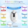 Neck Face MassagerElectric Massager7 Color Face Neck Massager for Skin Care Multifunctional Facial Massager Tool with NonSlip Design White