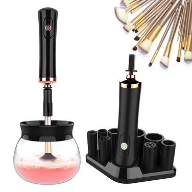 Makeup Brush Cleaner Machine  Super Fast Electric Makeup Brush Cleaner and Dryer  Quick Wash and Dry in Seconds  Suit for Most Makeup Brush Sizes