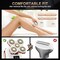 2in1 Electric Razors for Women WetDry 5D Razor  Hair Trimmer with USB Adapter  Charging Cable5D Rechargeable Rotary Shaver with LithiumIon Battery Water Resistant Grooming Kit