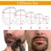 Beard Shaper Goatee Mustache Grooming Tool Face Hair Styling Template for Man  Transparent  5 PCSSet Transparent