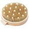 Dry Brushing Body Brush for Lymphatic Drainage  Cellulite  Round Dry Brush for Body Natural Bristle Body Brush for Showering  Skin Brush for Dry Brushing Bath and Exfoliating