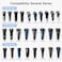 SH30 Replacement Heads for Electric Shaver Series 1000 2000 3000 and S738 Easy Cut and Replace 3pc Pack