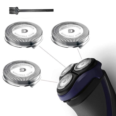 SH30 Replacement Heads for Electric Shaver Series 1000 2000 3000 and S738 Easy Cut and Replace 3pc Pack