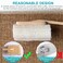 MrCuishop2 Pack Natural Exfoliating Loofah luffa loofa Bath Brush On a Stick  with Long Wooden Handle Back Brush for Men  Women  Shower Sponge Body Back Scrubber