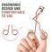 Eyelash Curler with Comb Professional Volumizing Lash Lift Kit Lash Curler with Refill Pads for Home  Travel Uses Rose Gold