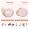 10 Pieces Pure Cotton Powder Puff Makeup Puff for Powder Foundation 315inch Normal Size with Strap Blending for Loose Powder Mineral Powder Body Powder Wet Dry Makeup Tool