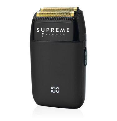 Supreme Trimmer Crunch Lite Foil Shaver for Men 60 Minute Runtime Mens Electric Razor for Bald Head Stubble STF600 Black