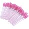 50PCS Mascara WandsCrystal Pink Mascara Brushes Disposable Eyelash Eyebrow Spoolies Lash Brush for Makeup Eyelash Extensions Eyebrow Spoolie for Lash ExtensionPink