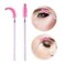 50PCS Mascara WandsCrystal Pink Mascara Brushes Disposable Eyelash Eyebrow Spoolies Lash Brush for Makeup Eyelash Extensions Eyebrow Spoolie for Lash ExtensionPink