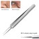 WSYUB Blackhead Tweezers Blackhead Extractor Pimple Popper Tool Kit 3 in 1 Professional Stainless Skin Zit Acne Blemish Whitehead Popping Removing Surgical Tools Set Silver