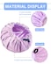 Aquior Shower CapExtra Adjustable Shower Caps for Women DoubleLayer Waterproof Reusable Hair Cap Large Size Hair Cap for All Hairfor Girls Spa BathSoft and Comfortable Purple