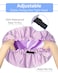 Aquior Shower CapExtra Adjustable Shower Caps for Women DoubleLayer Waterproof Reusable Hair Cap Large Size Hair Cap for All Hairfor Girls Spa BathSoft and Comfortable Purple