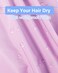 Aquior Shower CapExtra Adjustable Shower Caps for Women DoubleLayer Waterproof Reusable Hair Cap Large Size Hair Cap for All Hairfor Girls Spa BathSoft and Comfortable Purple