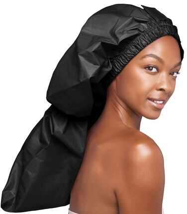 Red by Kiss Essential Super Large Waterproof Braid Shower Cap Reusable Caps with Elastic Band