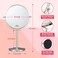 ALHAKIN Magnifying Makeup Mirror 8Inch Double Sided Vanity Tabletop Mirror with 10X Magnification Nickel Finished